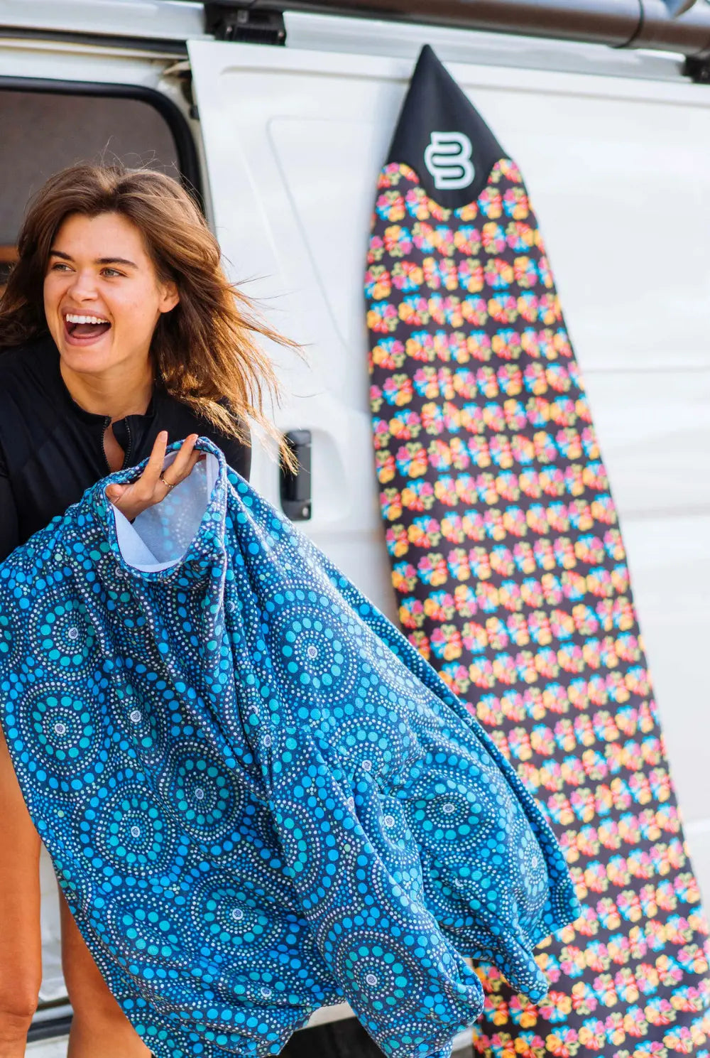 Alien Flower Love - Short - Boardsox Canvas Surfboard Cover BoardSox