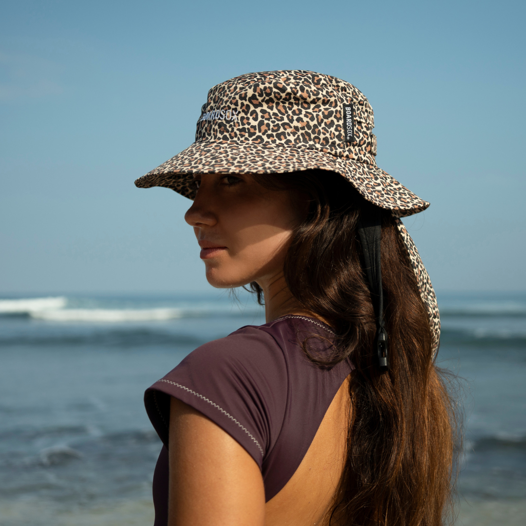 Boardsox “Jaxie” Leopard Surf Hat
