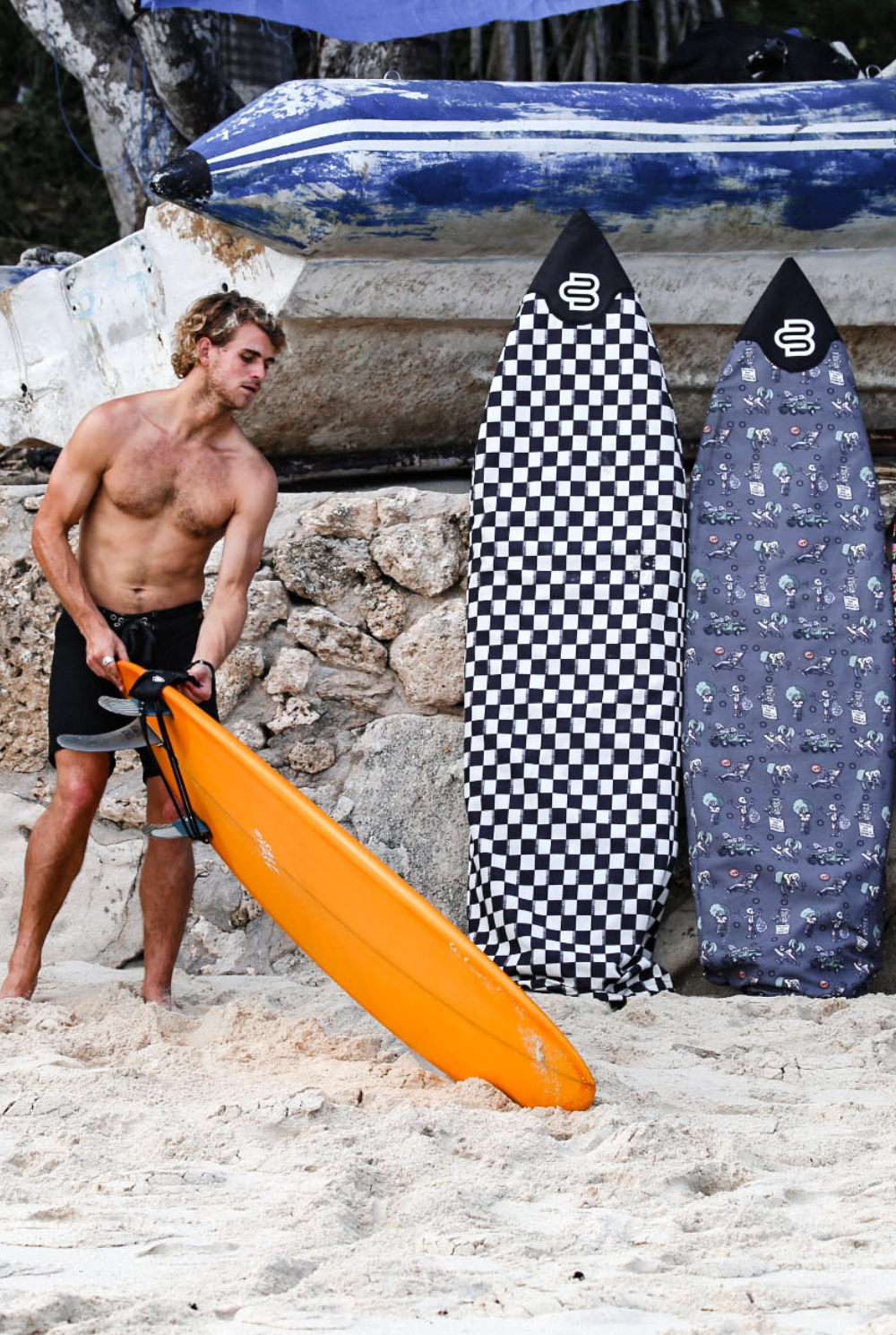 Checks Shortboard Surfboard Cover
