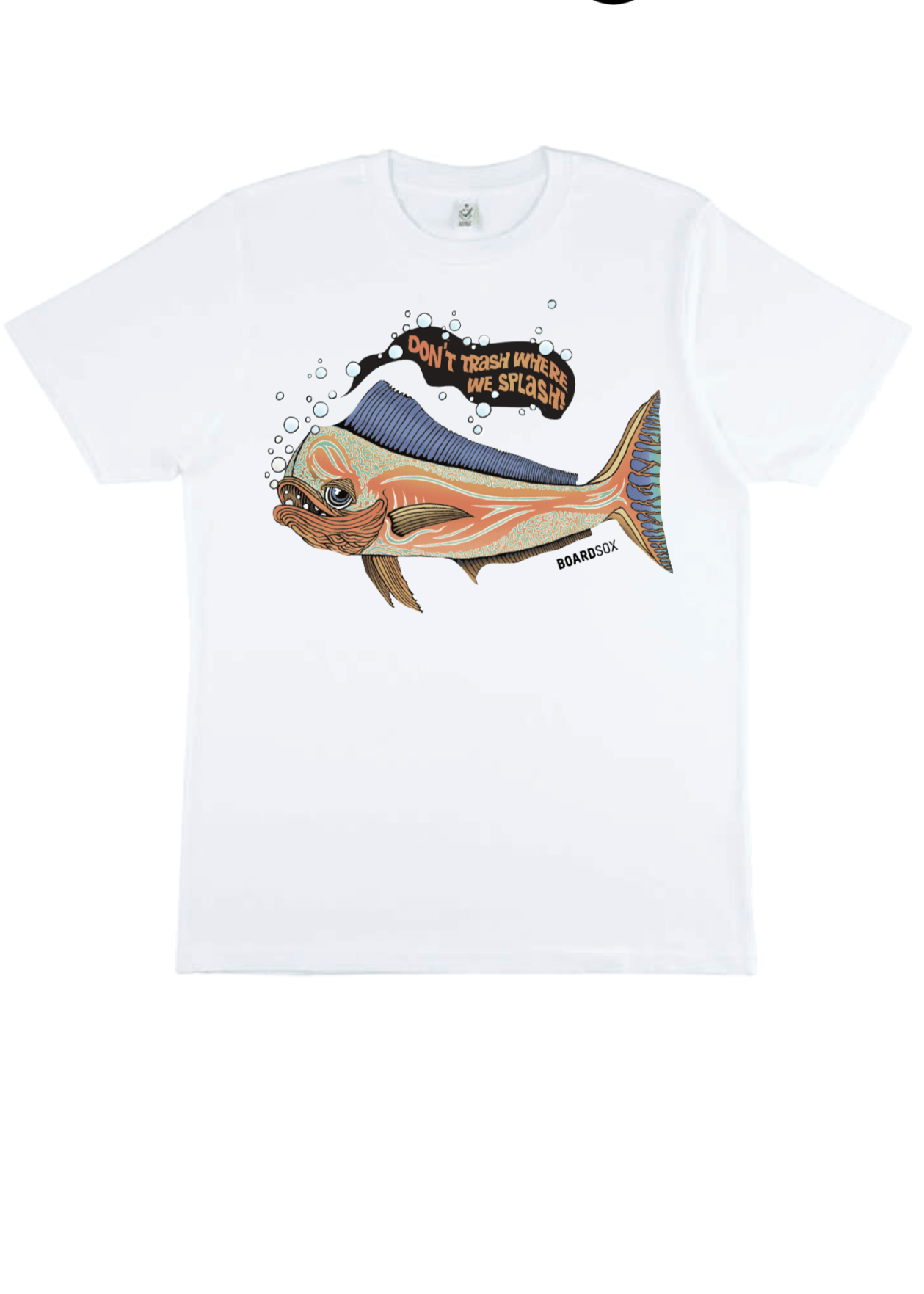 Boardsox - Don't Trash Where We Splash - T Shirt š Climate Neutral - BOARDSOXĀ® AustraliaClothing