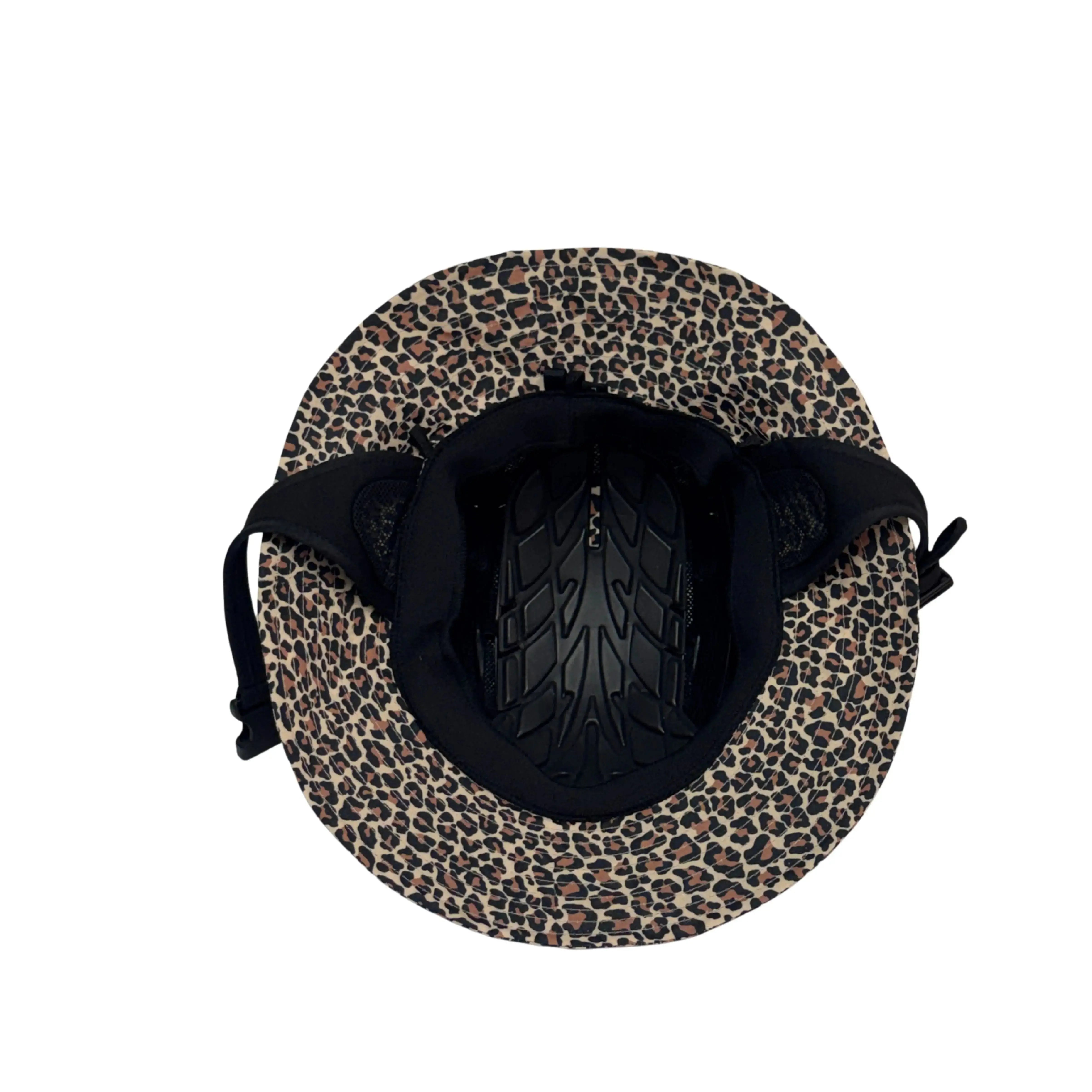 Boardsox “Jaxie” Leopard Surf Hat + Hard Shell Insert - BOARDSOX®Hat