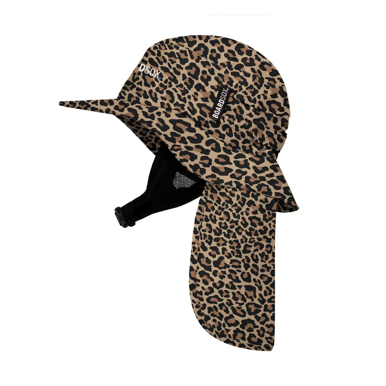 Boardsox “Jaxie” Leopard Surf Hat + Hard Shell Insert - BOARDSOX®Hat