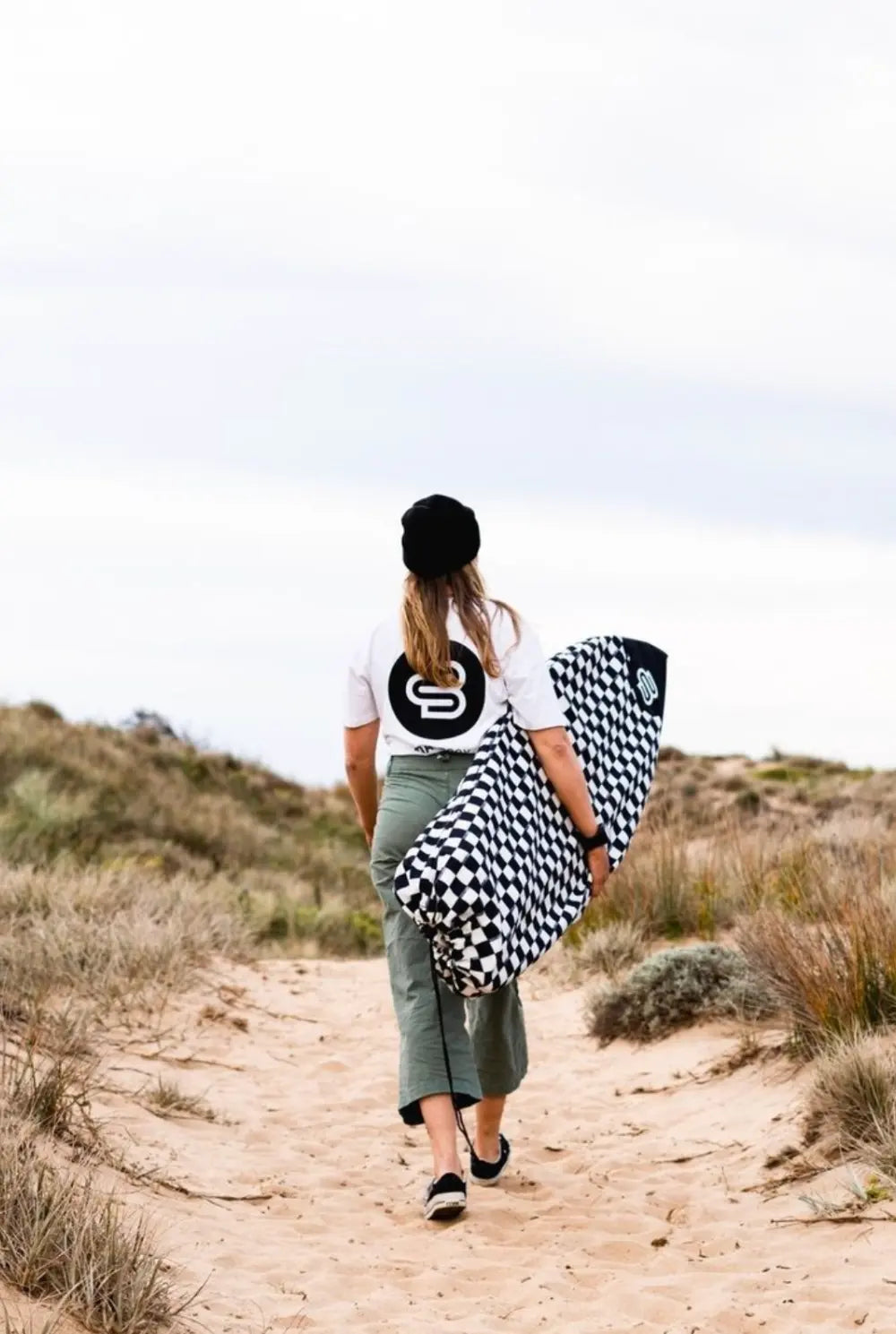 Checks Shortboard - Boardsox Canvas Surfboard Cover - BOARDSOX®BoardSox Surfboard Cover