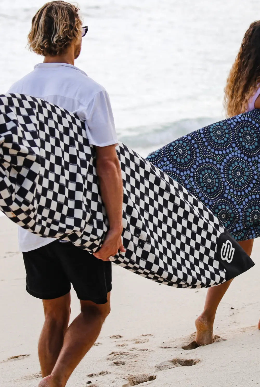 Checks Shortboard - Boardsox Canvas Surfboard Cover - BOARDSOX®BoardSox Surfboard Cover