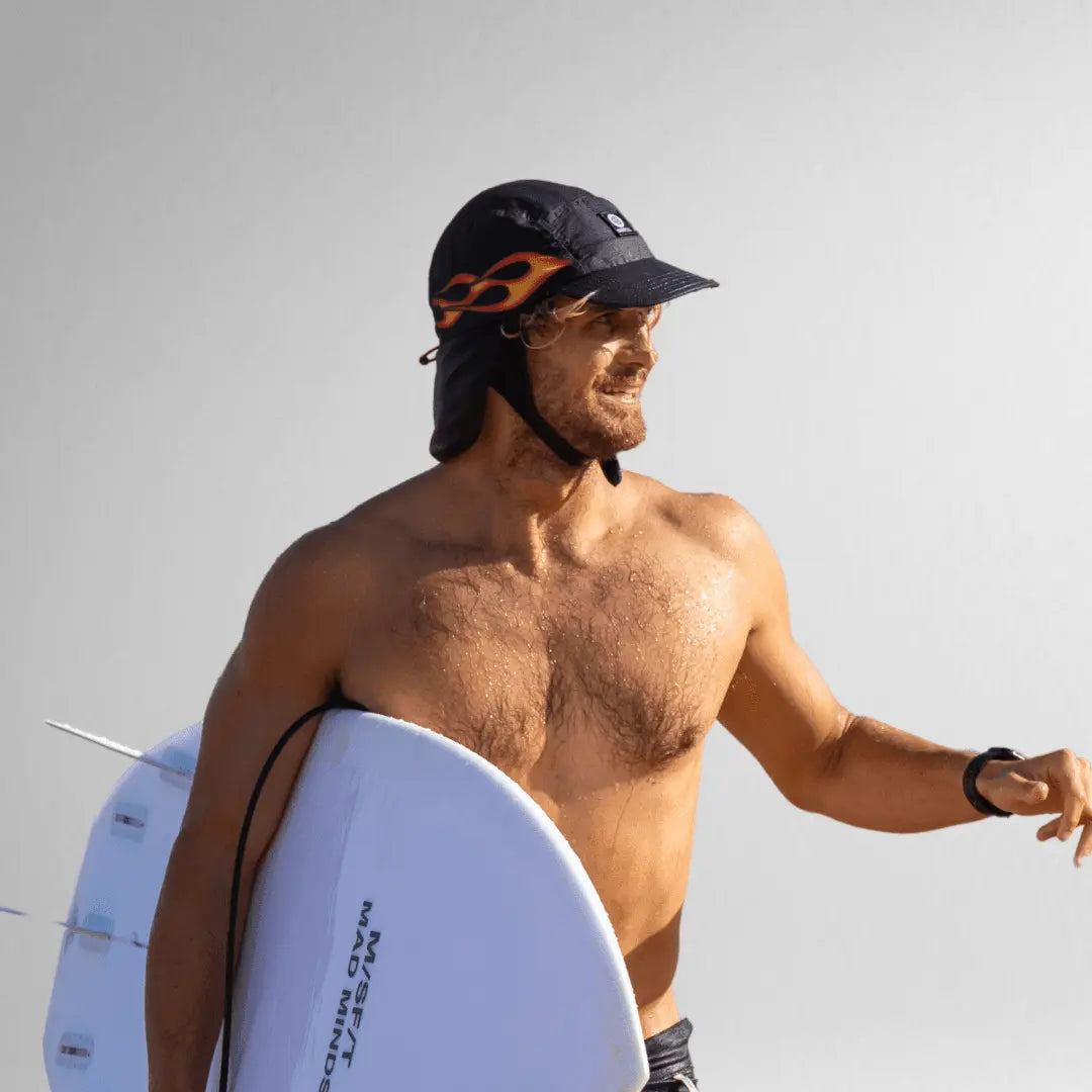 Flames Boardsox Surf CAP + Hard Shell Insert - BOARDSOX®Hat