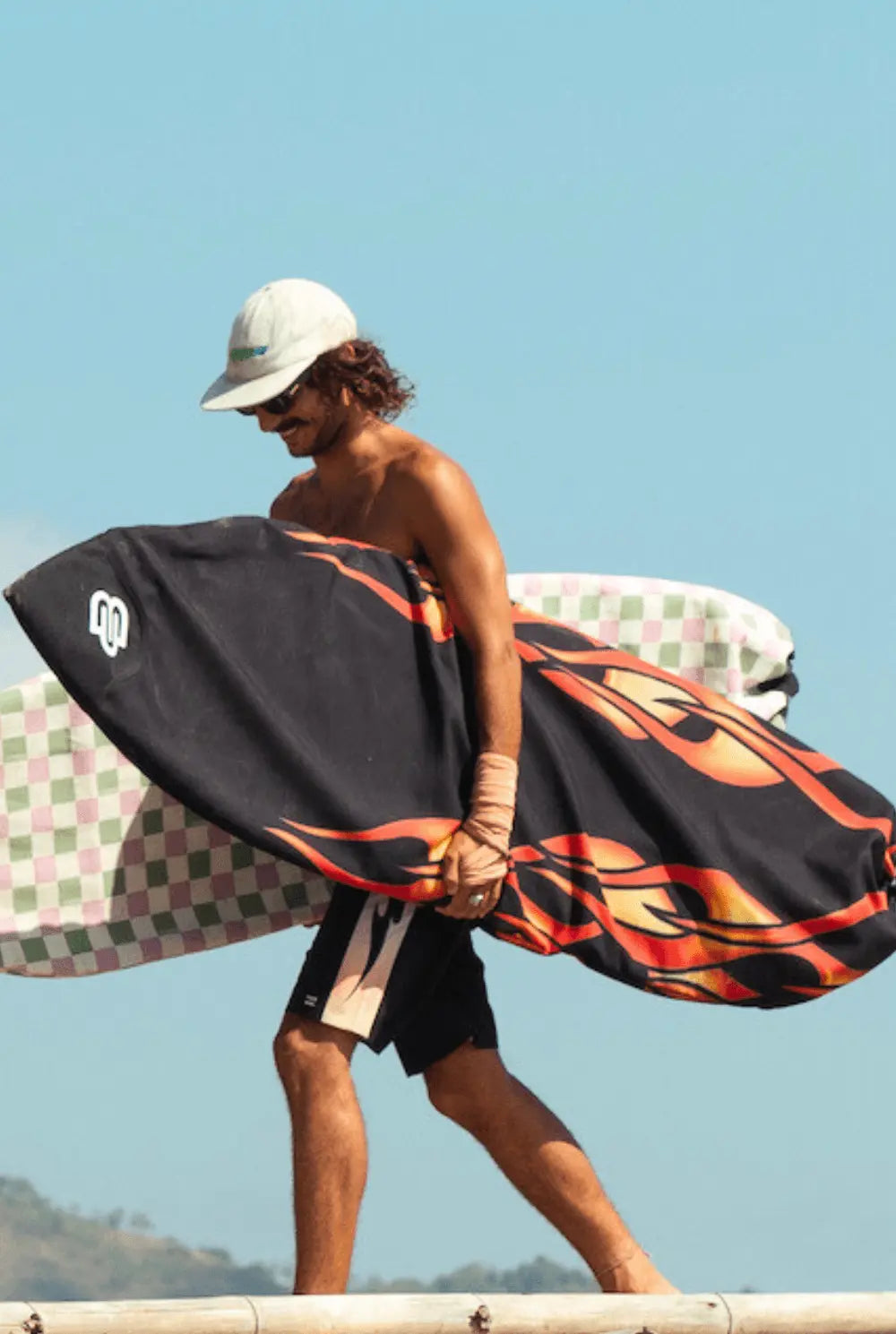 Flames - Shortboard - Boardsox Canvas Surfboard Cover - BOARDSOX®BoardSox Surfboard Cover