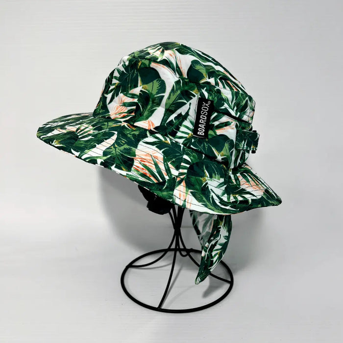 Green Leaf Boardsox Buket Surf Hat + Hard Shell Insert