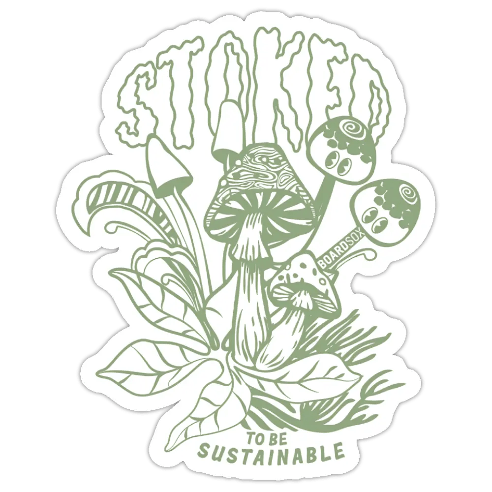 Stoked to be Sustainable - Boardsox Sticker - BOARDSOX®