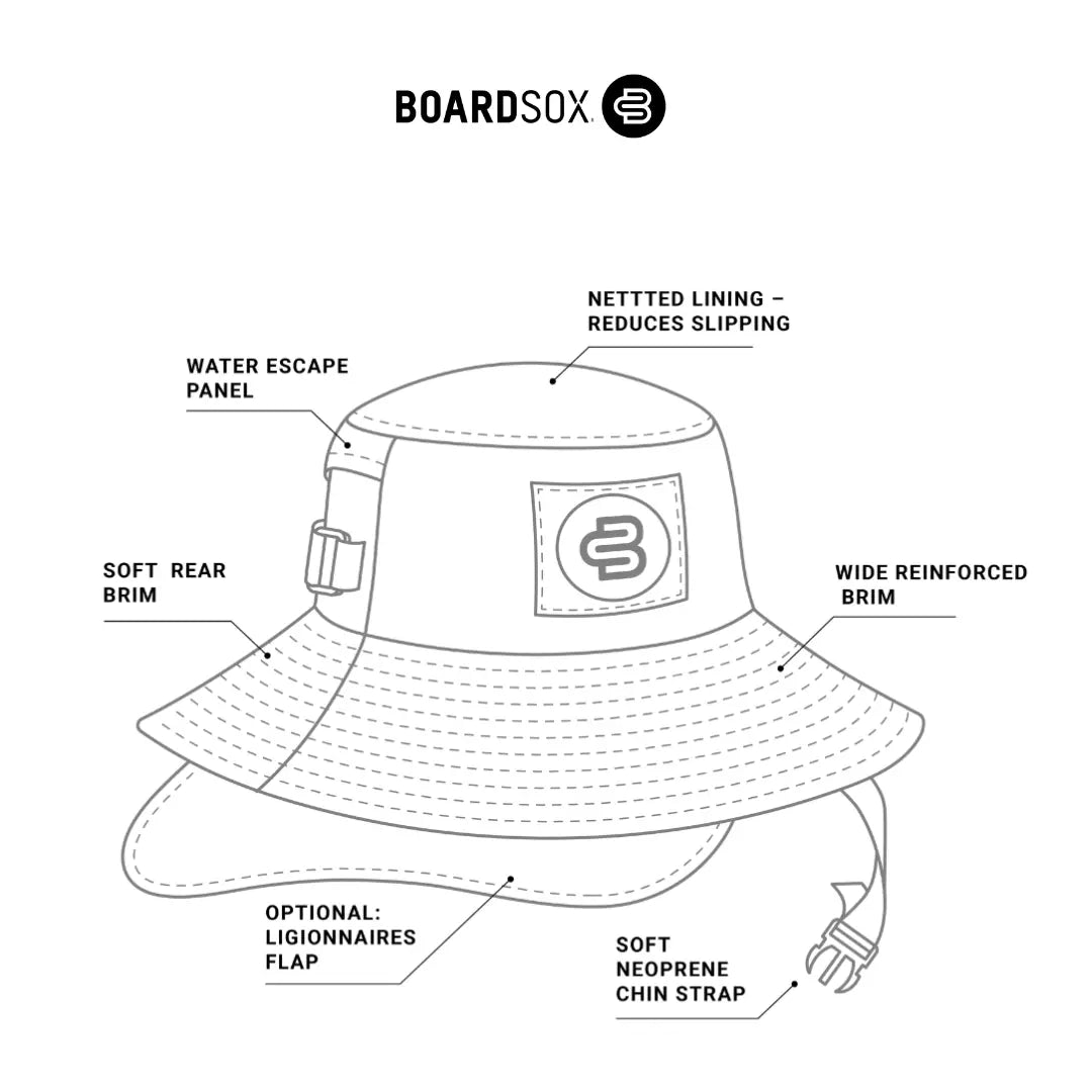 The Carissa - Boardsox Surf Hat + Hard Shell Insert - BOARDSOX®Hat