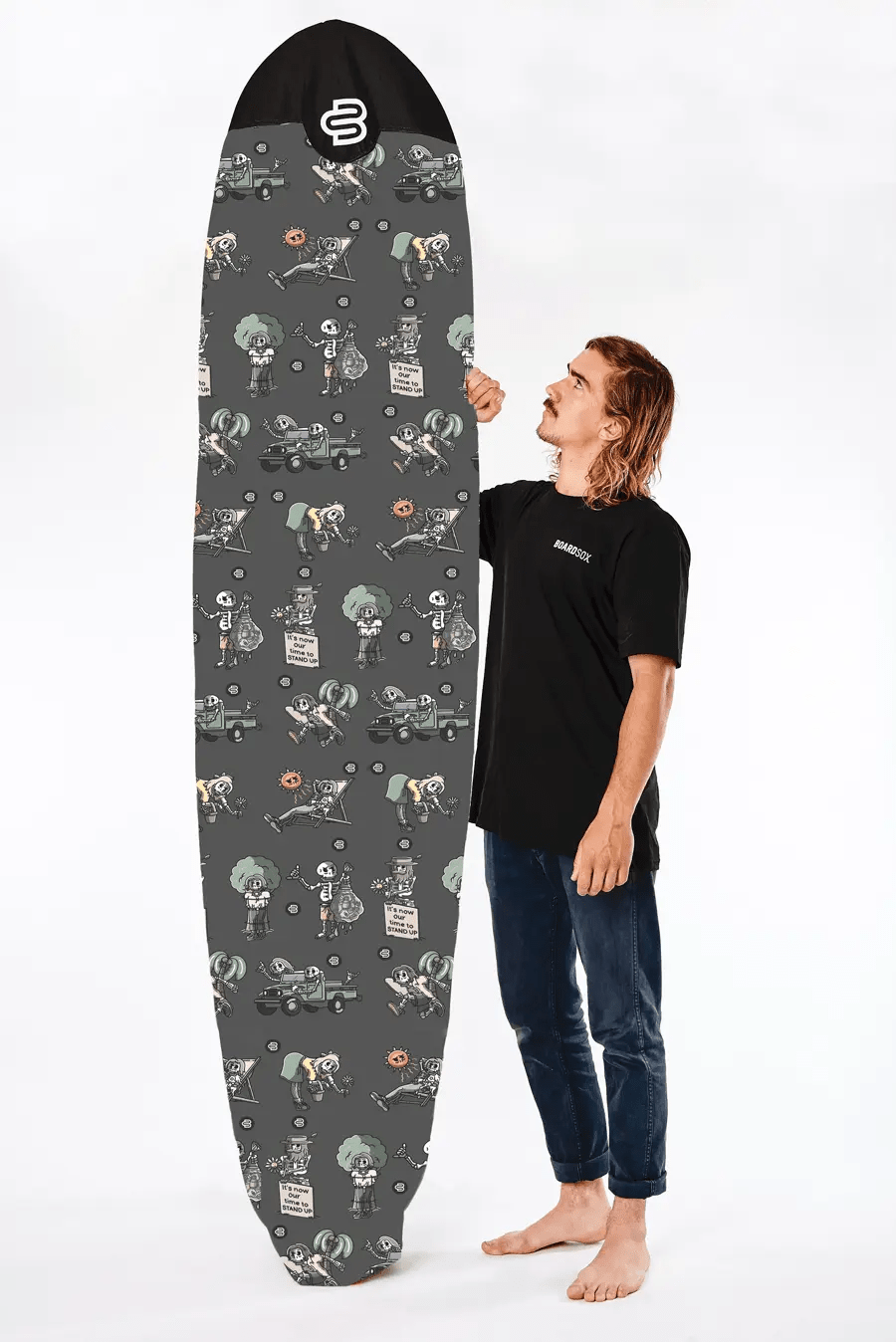 The Skeletor Longboard - Boardsox Canvas Surfboard Cover - BOARDSOX®BoardSox Surfboard Cover