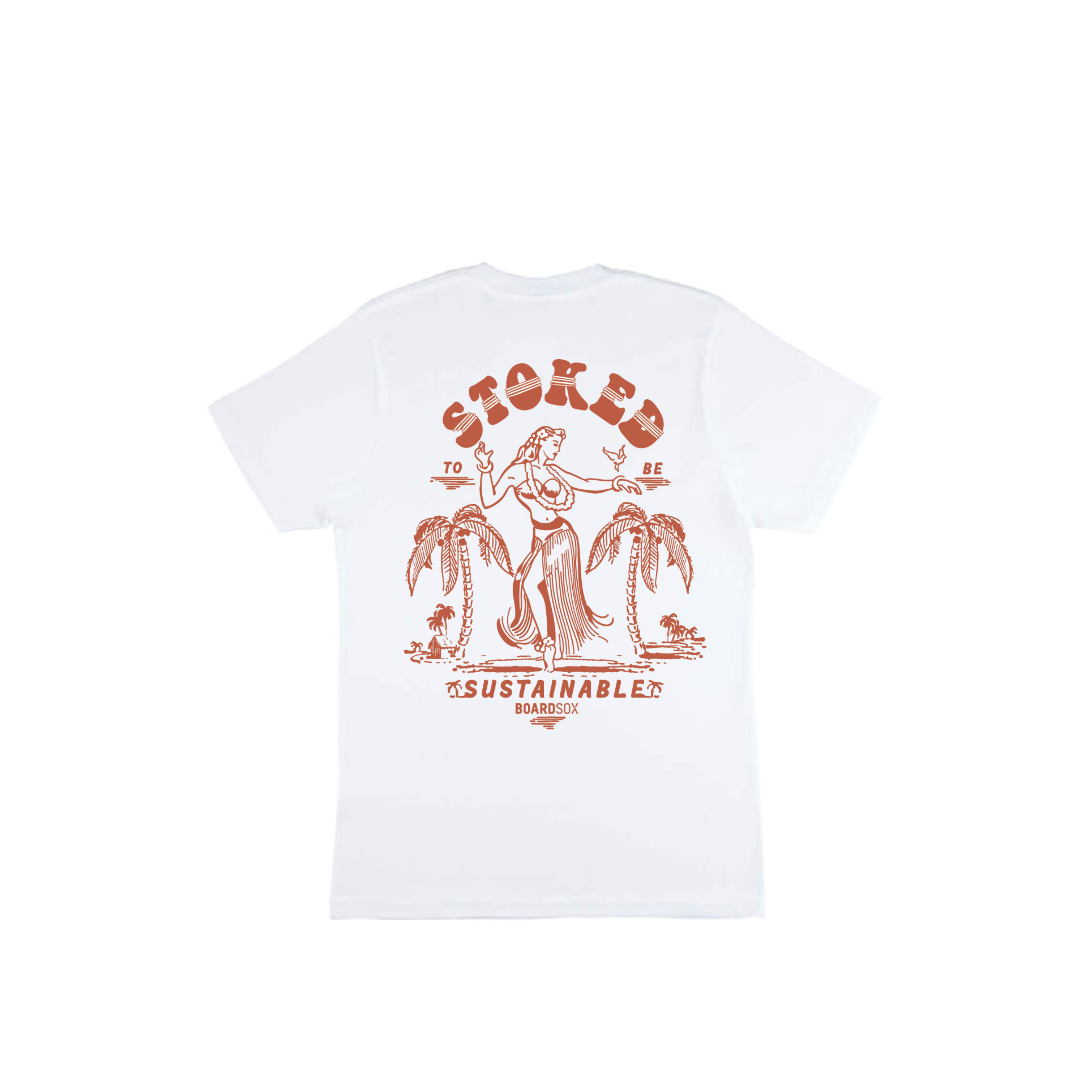 Stoked to Be Sustainable” T-Shirt | Retro Eco Surf Tee Australia