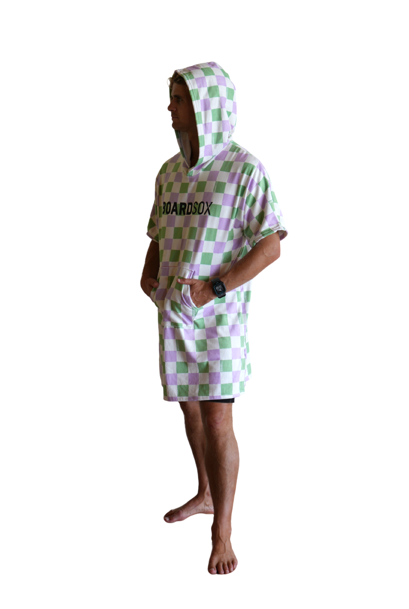 The Alana Check-  Boardsox Hooded Towel + Surf Poncho