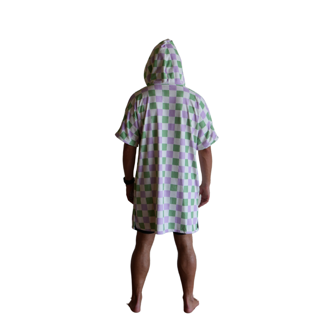 The Alana Check-  Boardsox Hooded Towel + Surf Poncho