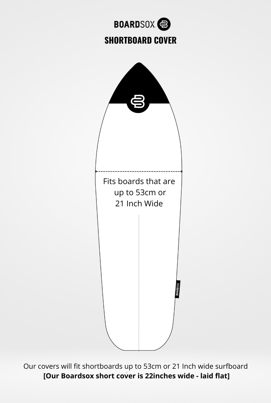 The Wingnut Stripes Boardsox® Short Surfboard Cover