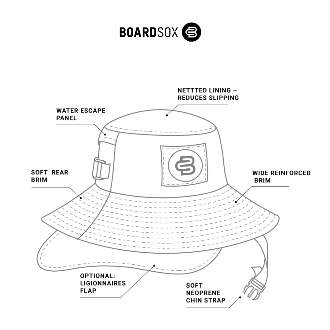 Boardsox Surf Hat - Black