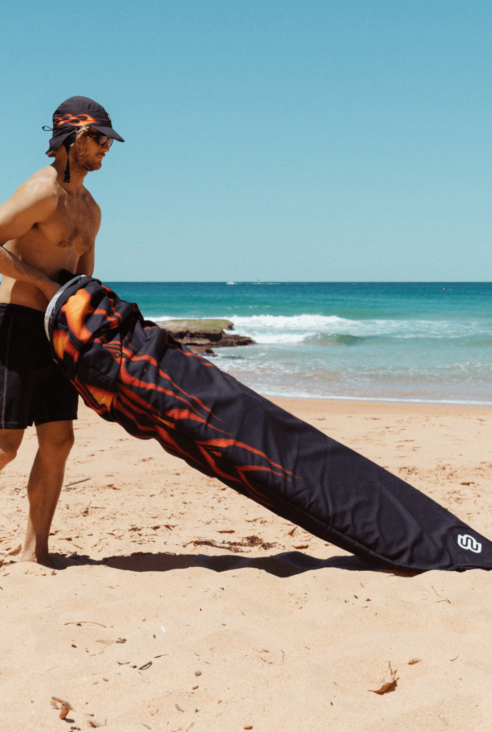 Flames - Shortboard Surfboard Cover