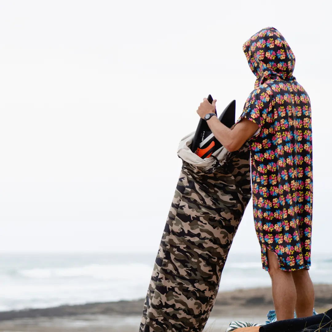 Alien Flower Love - Hooded Towel - BOARDSOX®Towel