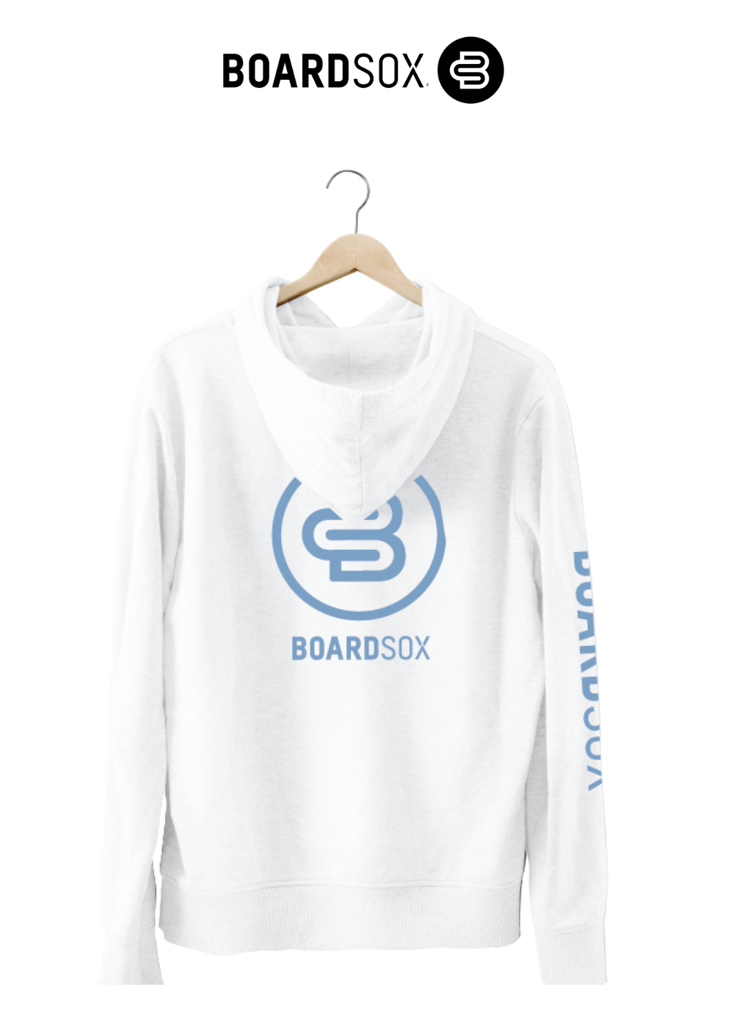 Boardsox Hoodie - White ♻️ - BOARDSOX® AustraliaClothing