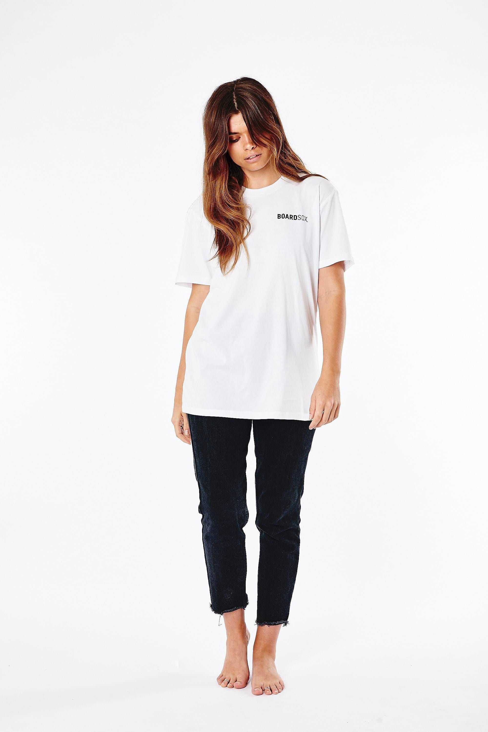 Boardsox® Womens White T-Shirt - BOARDSOX® AustraliaT-Shirt