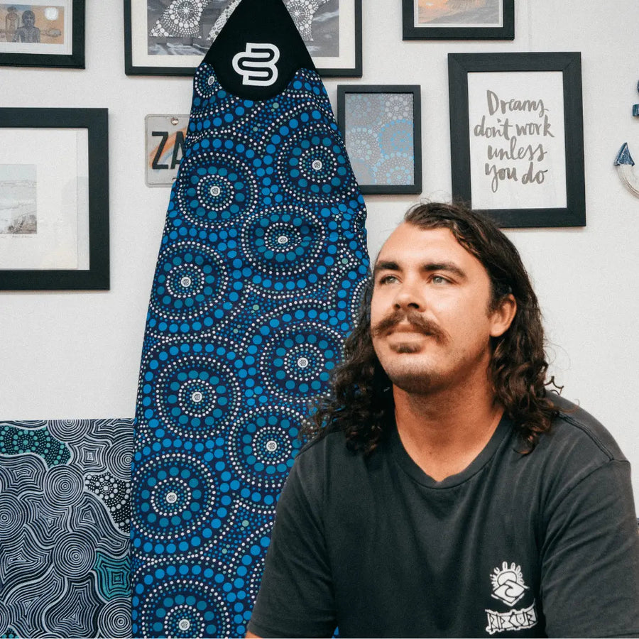 Bombora Boardsox canvas cover, fins stay in