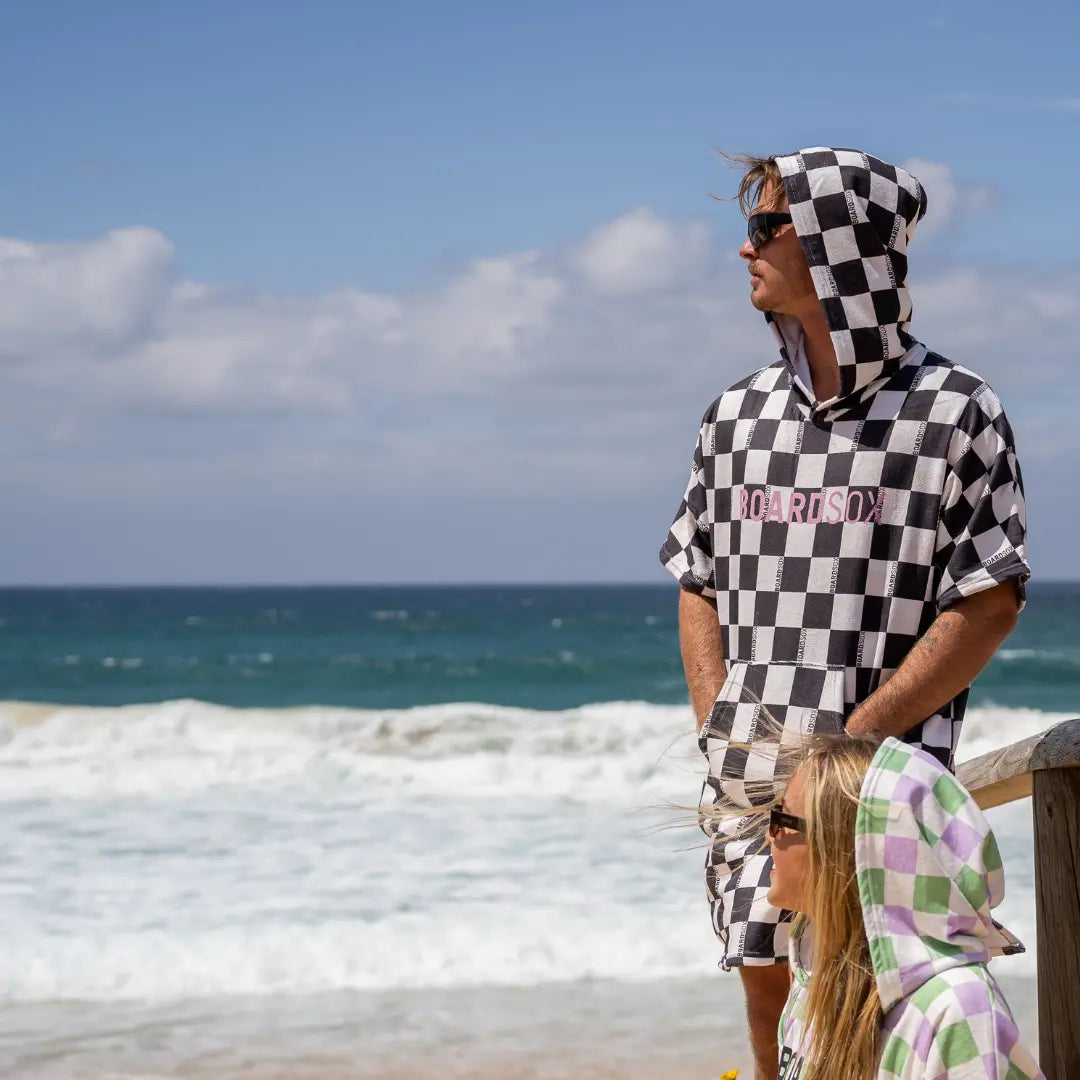 Checks - Boardsox Hooded Towel + Surf Poncho - BOARDSOX®Towel