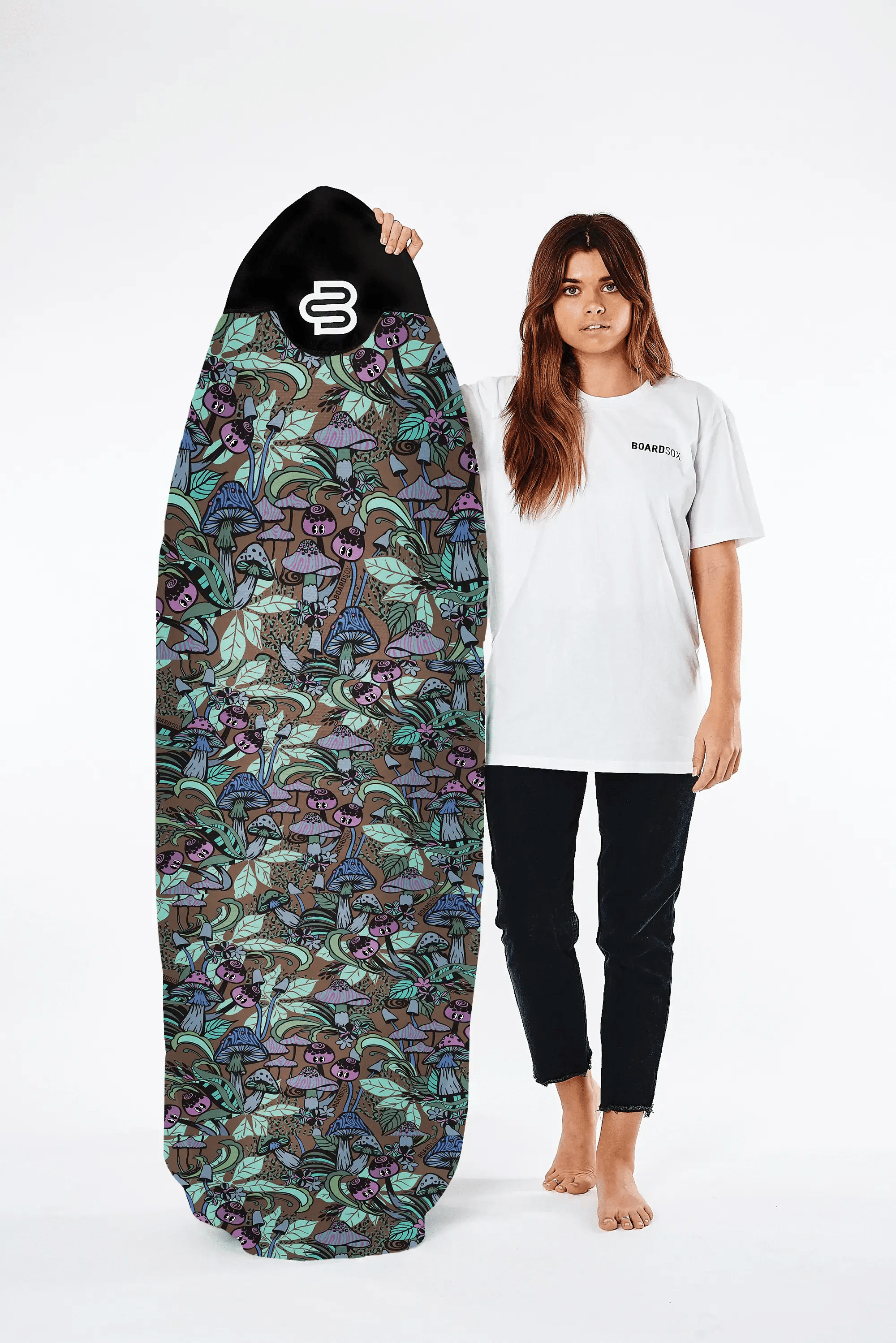 Fantastic Fungi -  Boardsox Canvas Surfboard Cover – Mid length Surfboard   - BOARDSOX®BoardSox Surfboard Cover