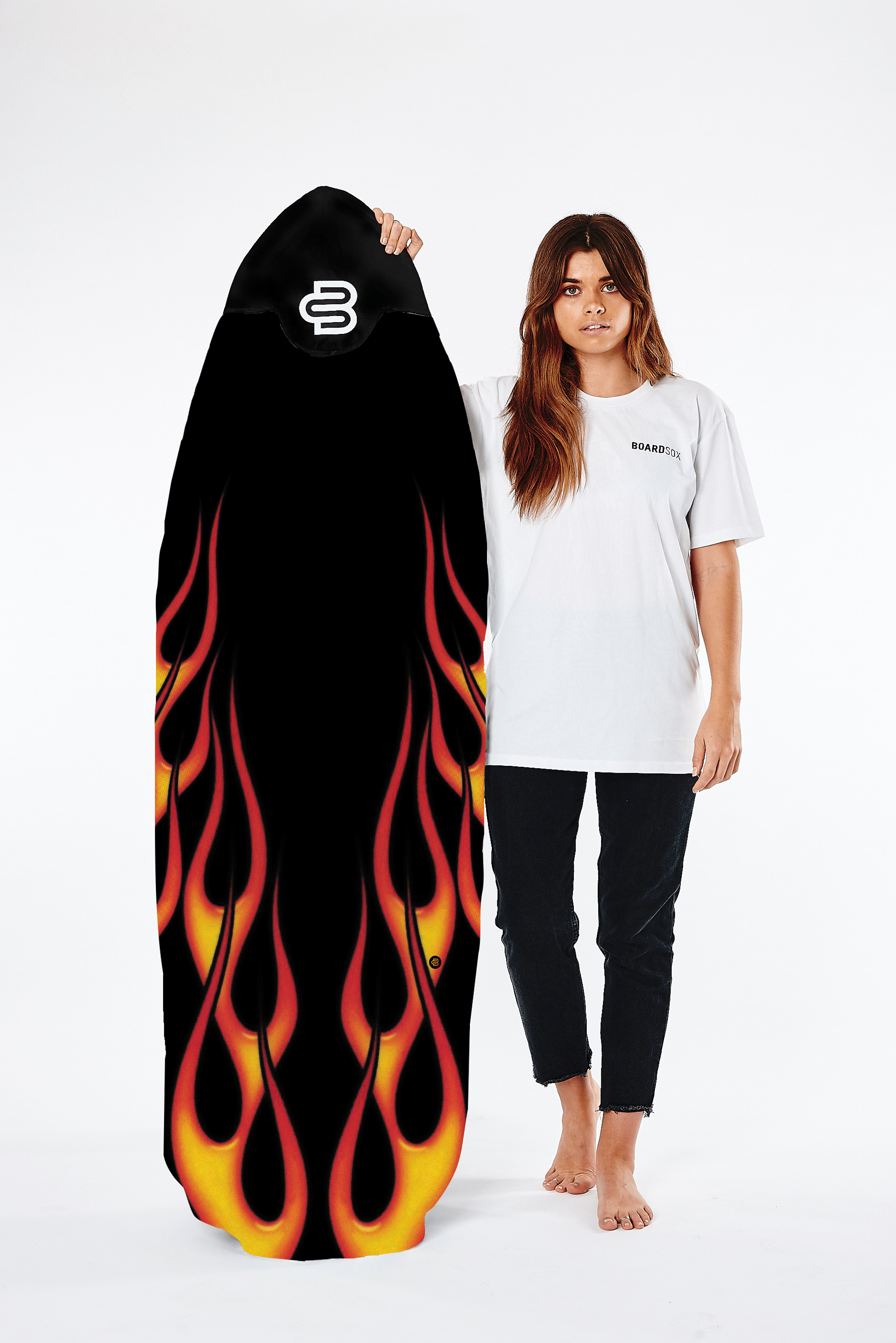Flames ♻️ rPET Recycled Boardsox® Fun/Hybrid Surfboard Cover - BOARDSOX® AustraliaBoardSox Surfboard Cover