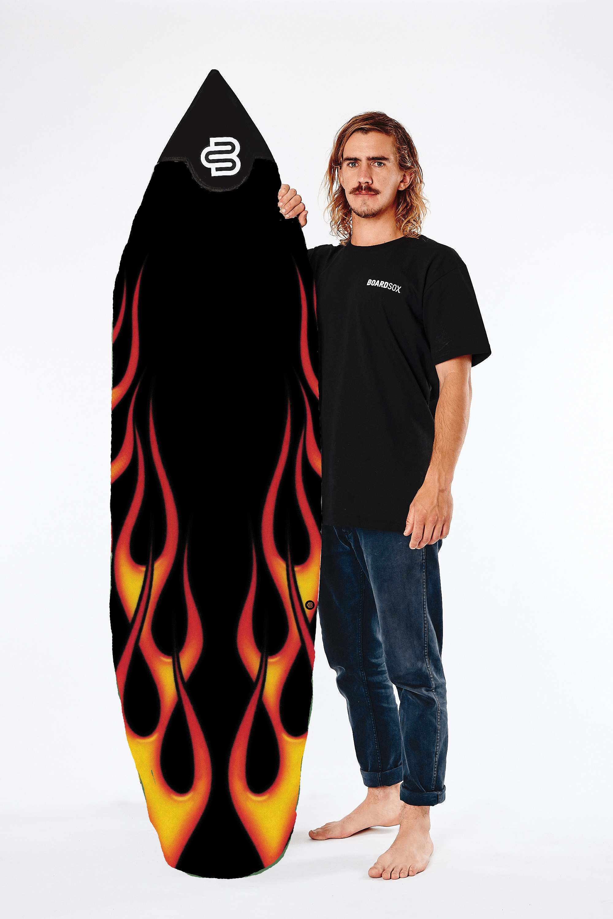 Flames ♻️ rPET Recycled Boardsox® Short Surfboard Cover - BOARDSOX® AustraliaBoardSox Surfboard Cover