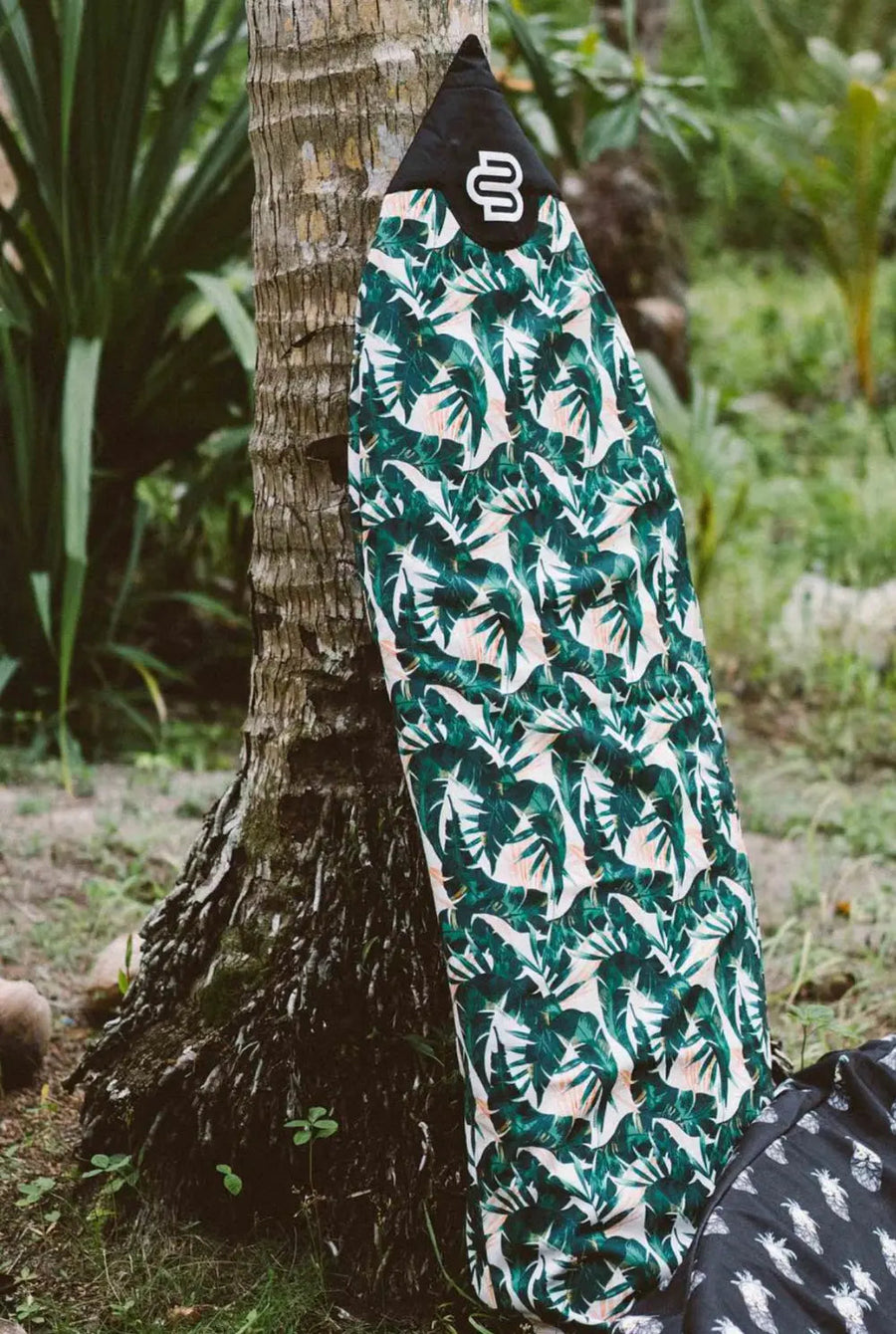 Green Leaf recycled canvas surfboard cover by Boardsox