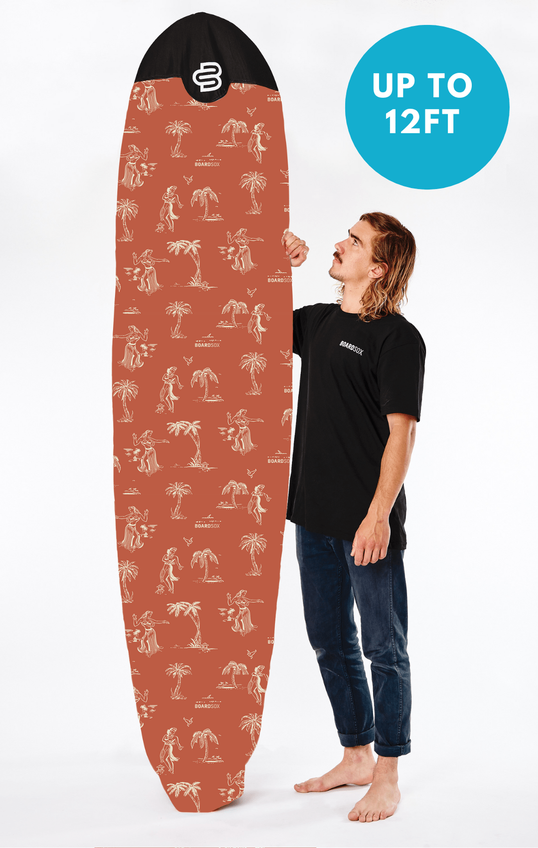 Hula Lula ♻️ Recycled Long Board Surf Board Cover - BOARDSOX® AustraliaBoardSox Surfboard Cover