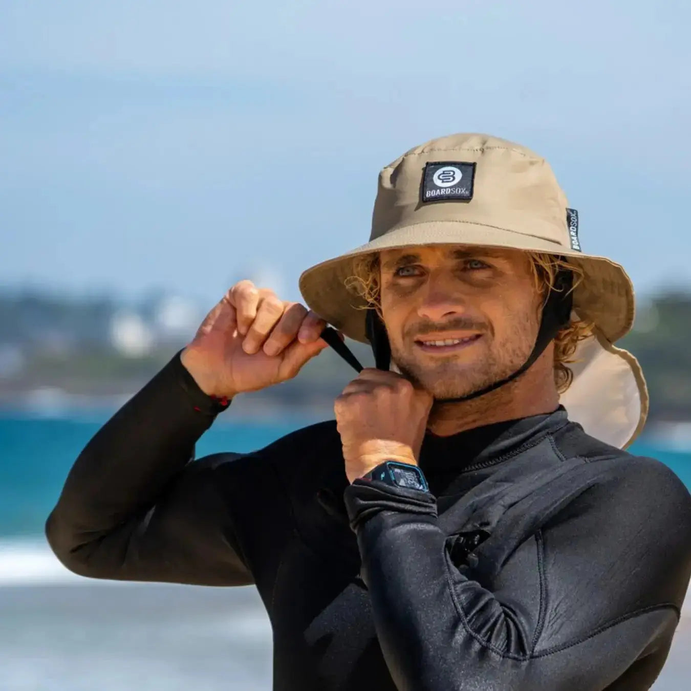 Khaki Boardsox Surf Hat + Hard Shell Insert - BOARDSOX®Hat