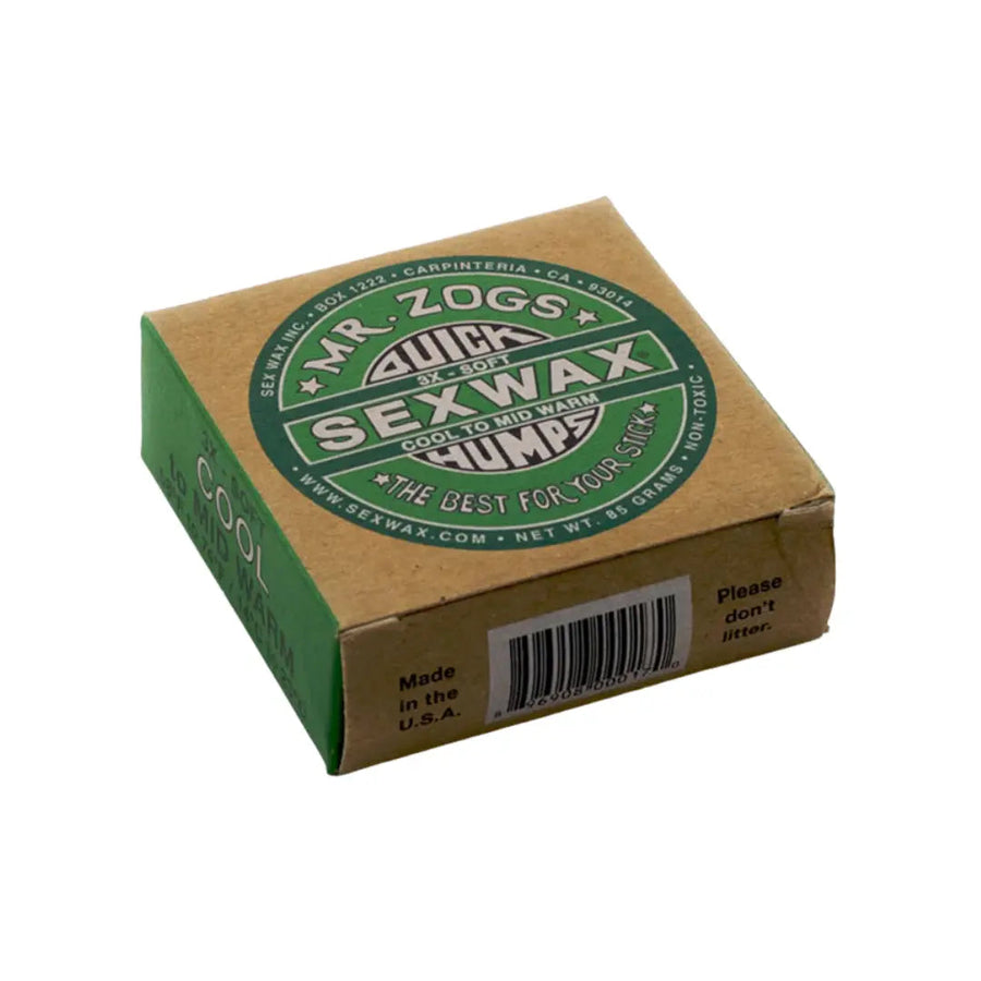 Mr Zogs - Surfboard Wax - Cool to Mid Warm Water - (14 - 23 ℃). GREEN - BOARDSOX®
