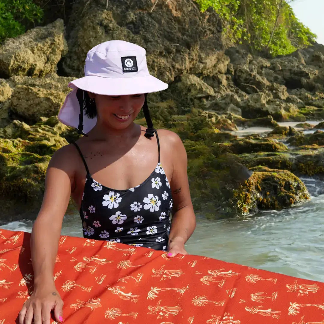 Rose Water Surf Hat + Hard Shell Insert - BOARDSOX®Hat