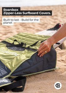 Zipperless surfboard cover