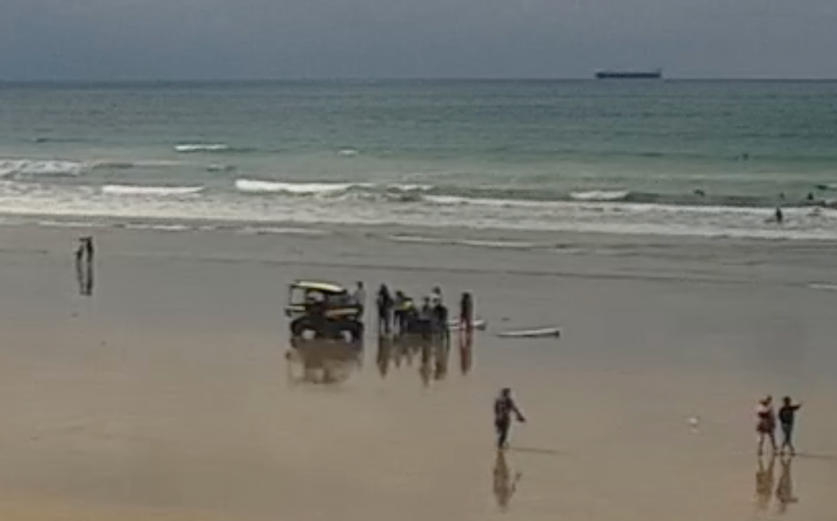 On the beach that day